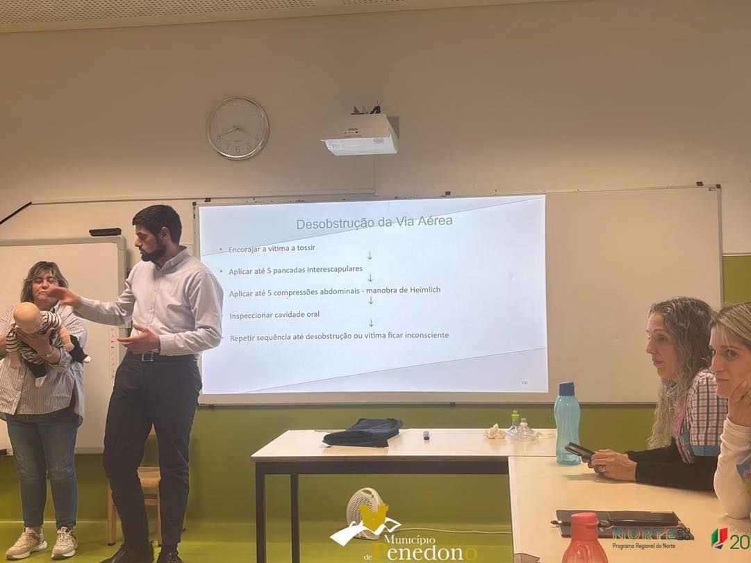 Ação de capacitação em Primeiros Socorros em contexto educativo