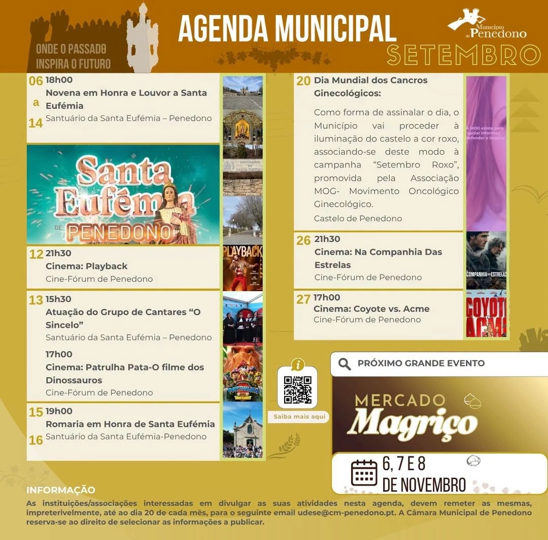 Agenda Municipal de setembro de 2026 já está disponível