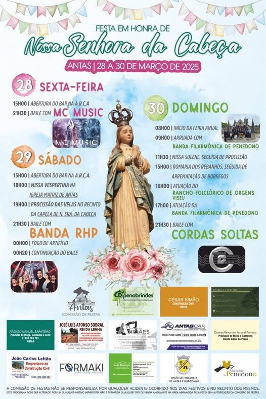  Festa em Honra de Nossa Senhora da Cabeça em Antas!