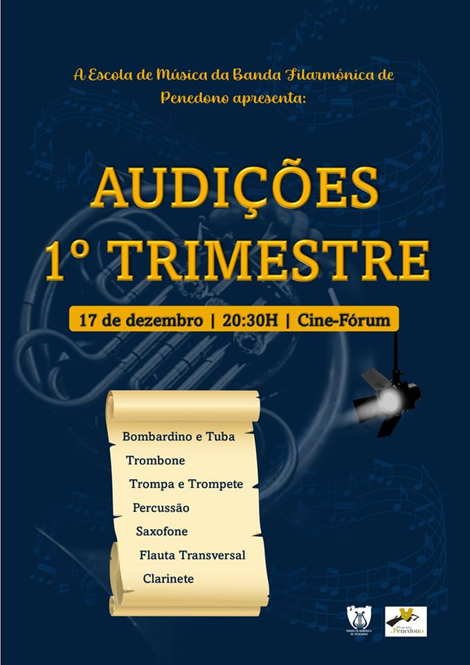  Audições de Final de Período da Escola de Música da Banda Filarmónica de Penedono!